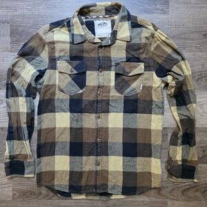 Vans Checkered Flannel Shirt - Black, Yellow, Brown